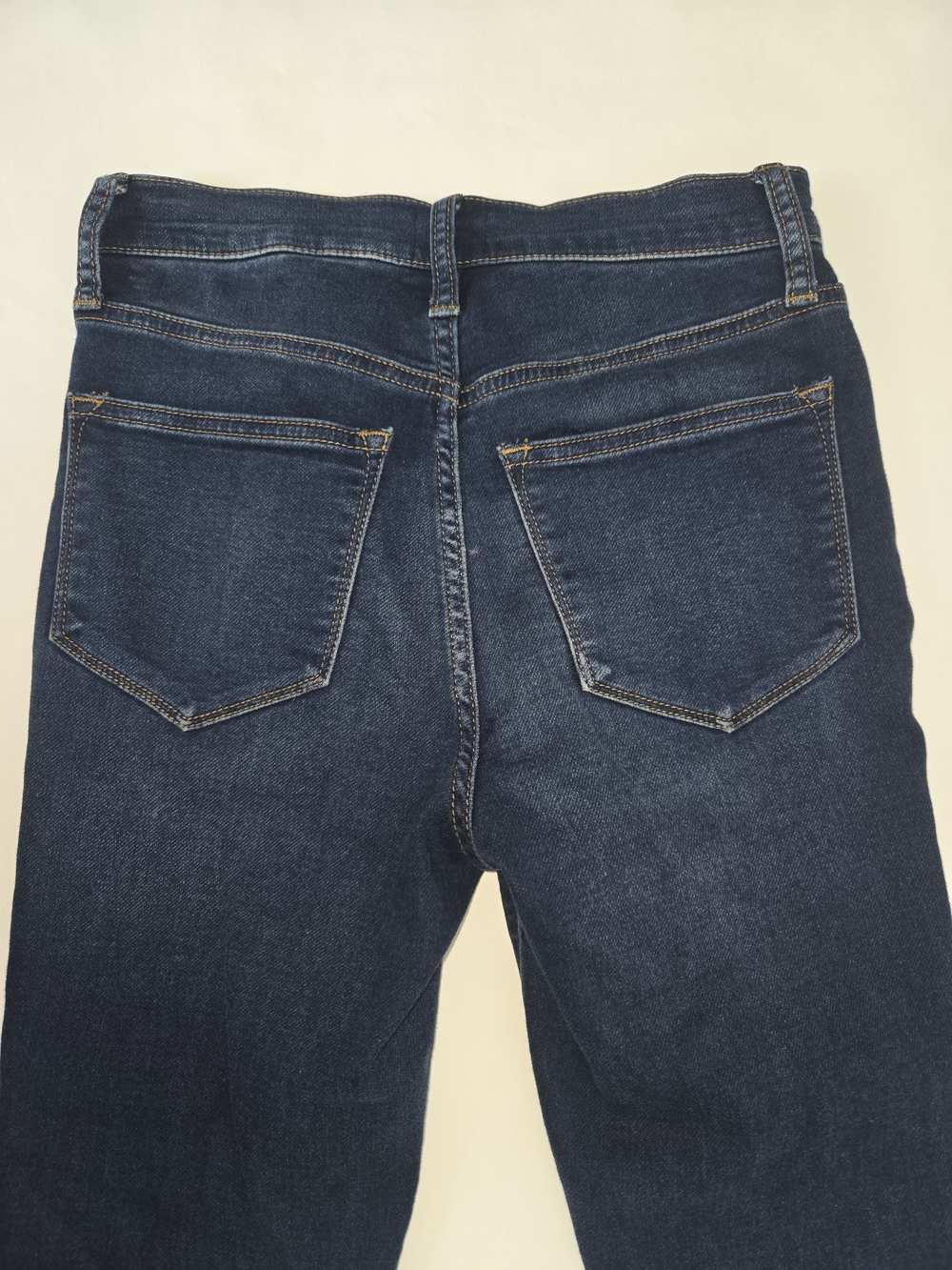 J. Crew Women's Skinny Jeans in Dark Blue Indigo W Whiskers Womens Size 25 - Picture 2 of 11